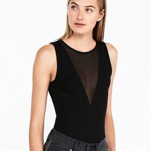 High Neck Mesh Bodysuit